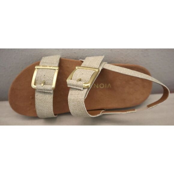 Vionic Women's Sz 7.5W Oatmeal/Beige Synthetic Reese Slingback Sandals - Picture 12 of 16